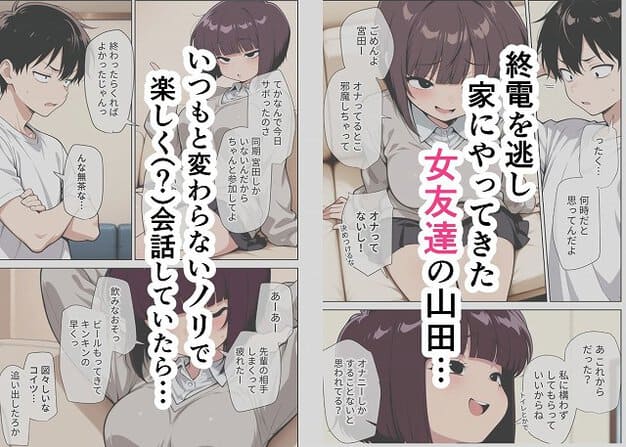 白いシャツの山田がベッドに座り、近くに立つ男性へ顔を向ける